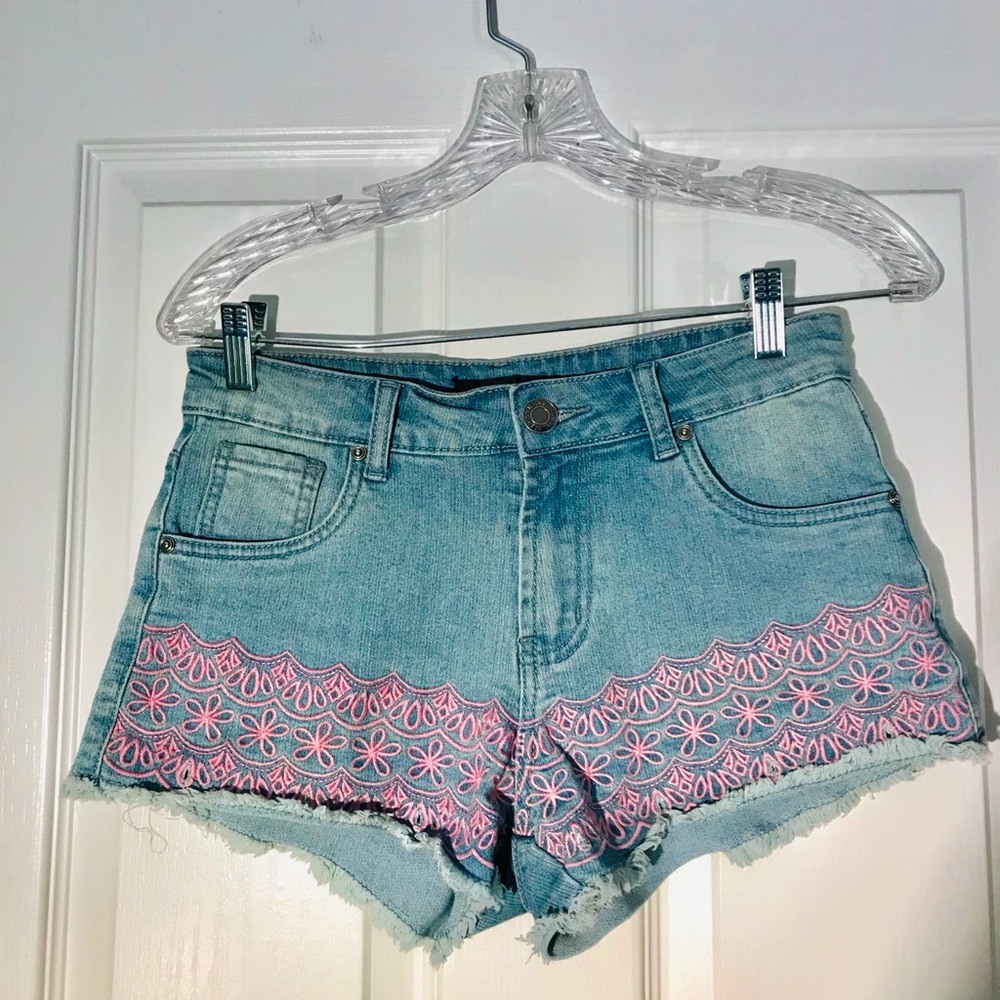 Denim shorts